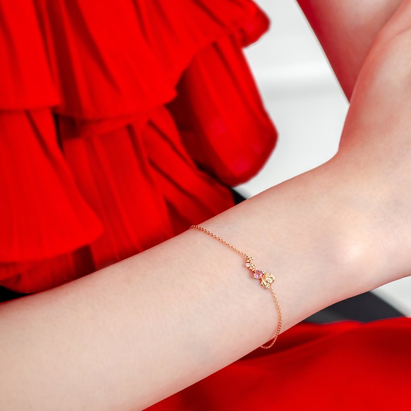 京华钻石 迪士尼公主系列 白雪公主的森林好朋友 10K钻石手链 - 手链/手环 - 钻石 