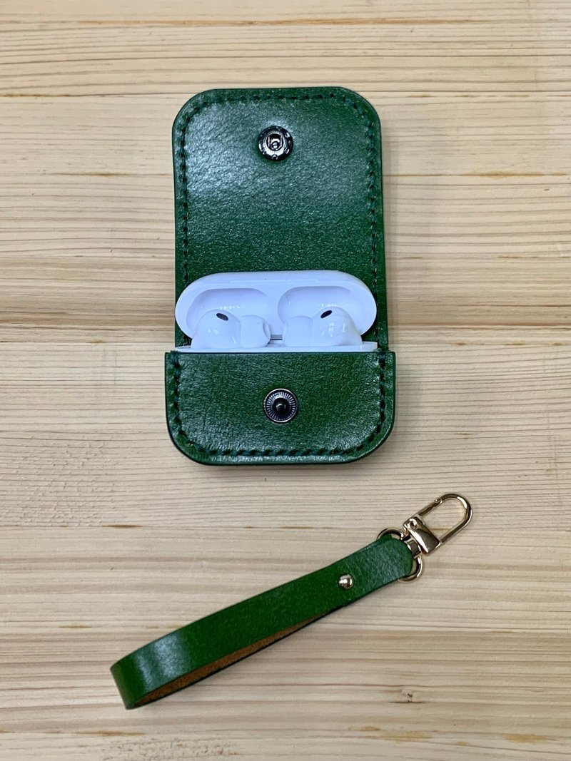AirPods Pro 3 保护套 - 平板/电脑保护壳 - 真皮 绿色