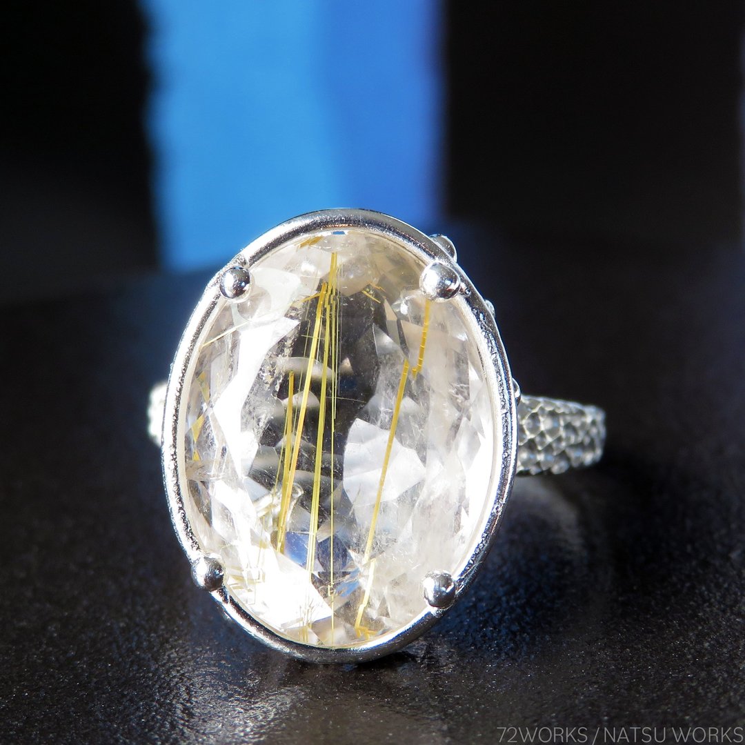 Rutilated Quartz Ring - 戒指 - 宝石 透明