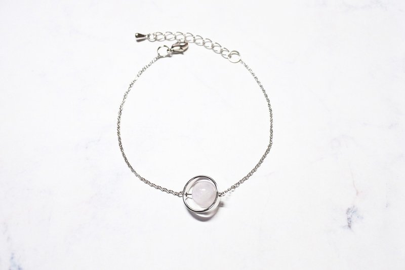 【淡梦】天然石手链 - 手链/手环 - 不锈钢 紫色