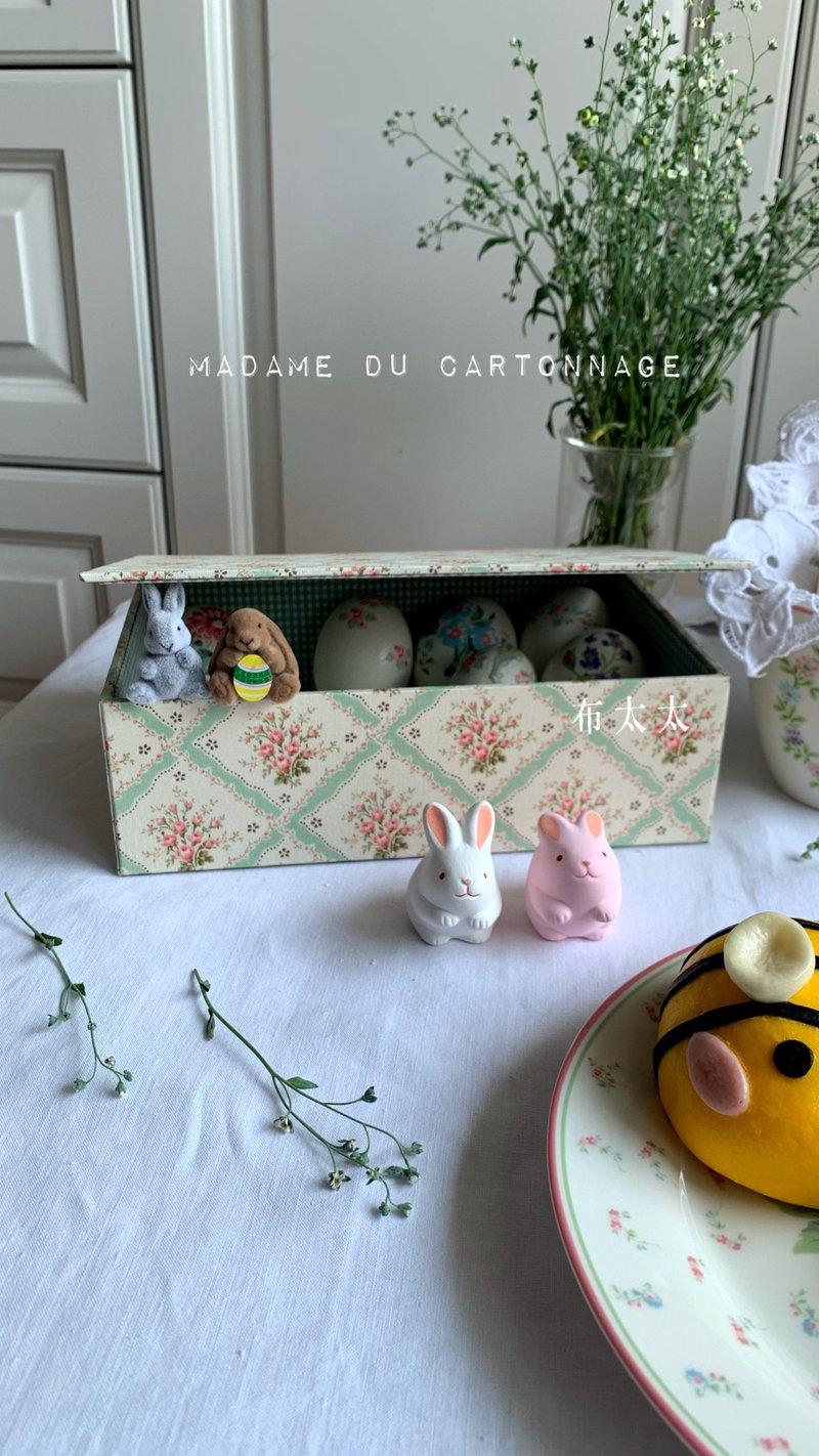 手作收纳推荐 进口主题布料打造收纳盒 法式居家收纳 自带焦点 - 收纳用品 - 棉．麻 绿色