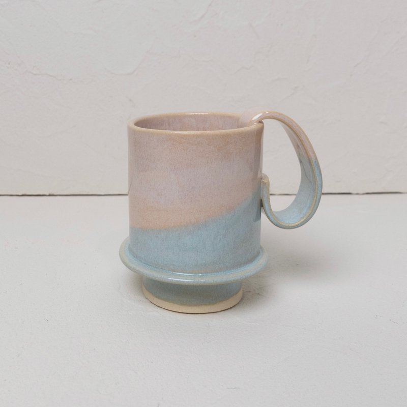 马克杯 Sunrise - 咖啡杯/马克杯 - 陶 粉红色