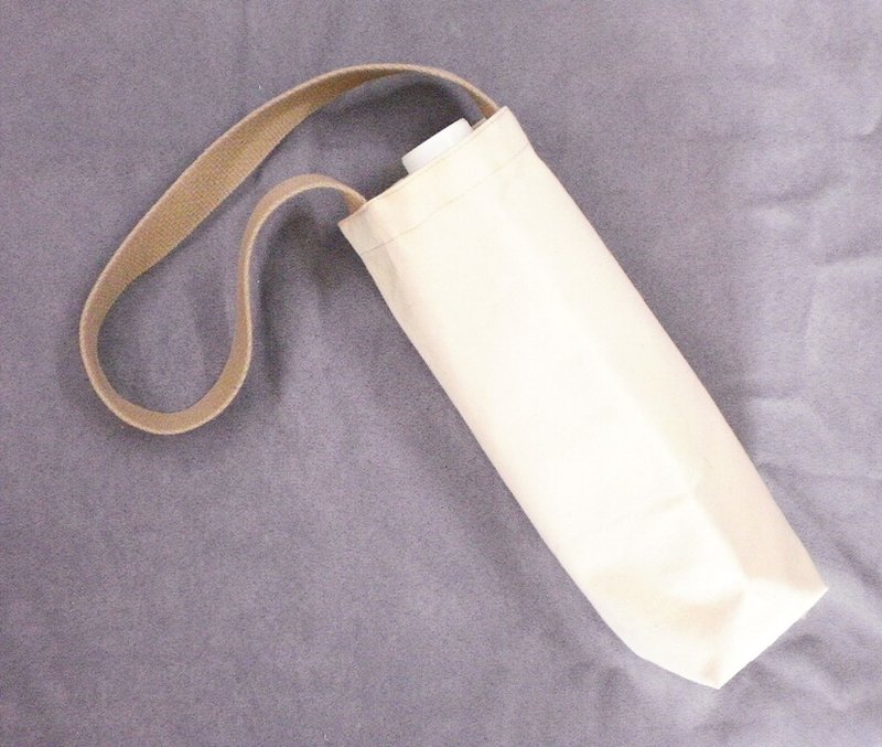 无印帆布素面水壶袋/饮料袋/伞袋(印刷 蝶谷巴特 素材) SS01 - 随行杯提袋/水壶袋 - 棉．麻 