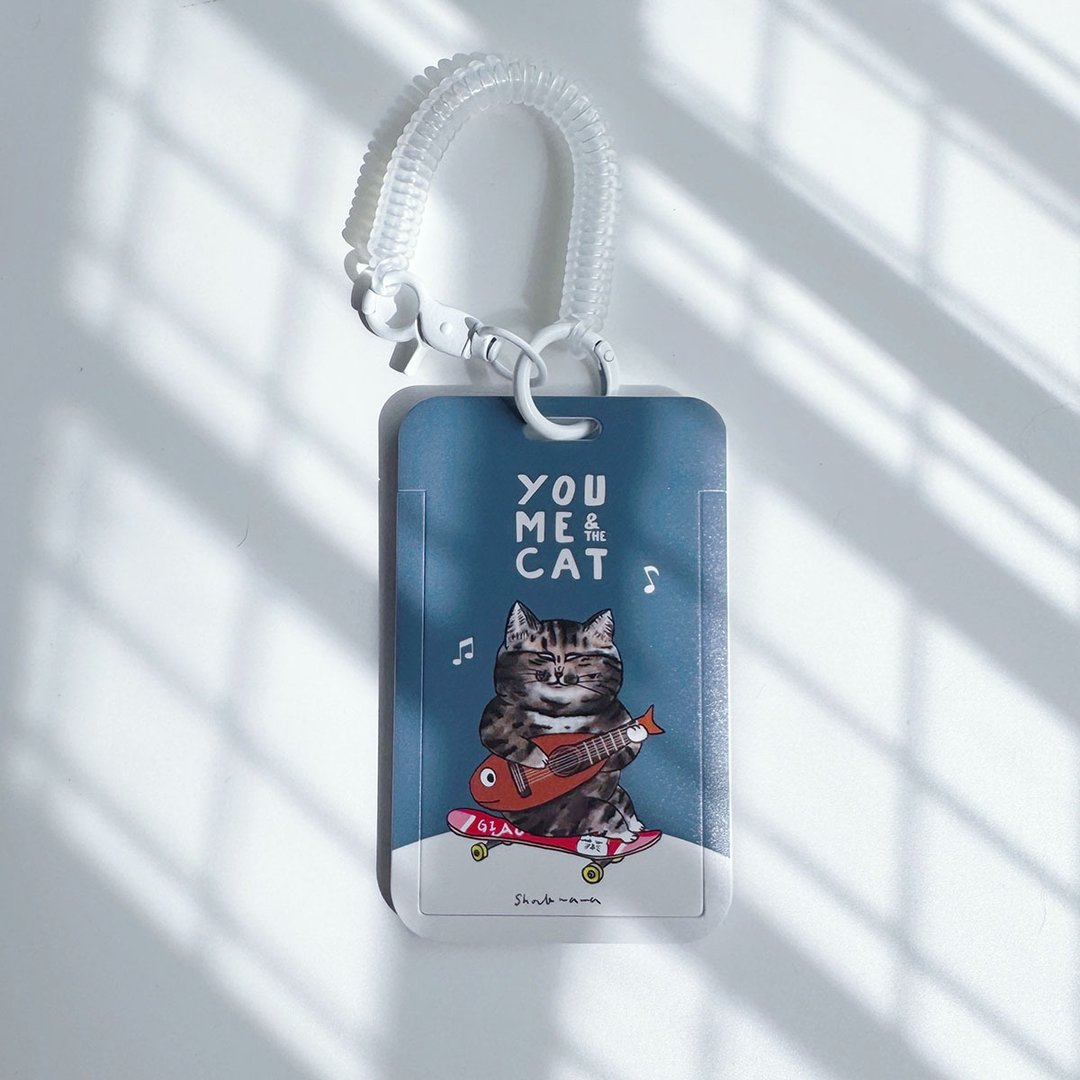 You me & the cat 票卡夹 识别证 卡套 - 证件套/卡套 - 聚酯纤维 蓝色