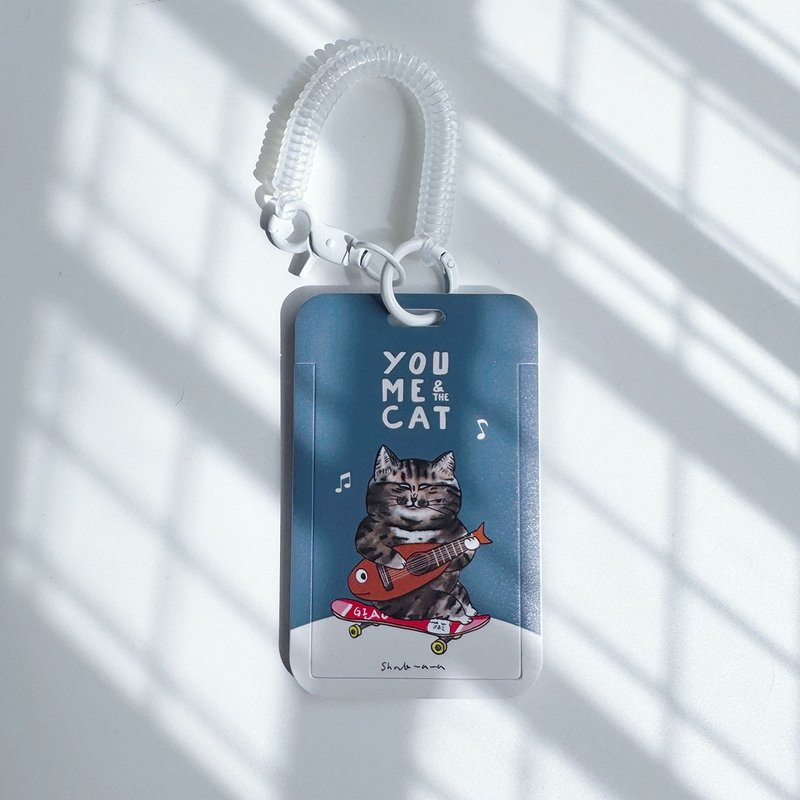 You me & the cat 票卡夹 识别证 卡套 - 证件套/卡套 - 聚酯纤维 蓝色