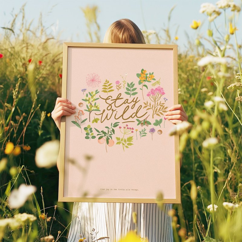 Stay Wild - 春野花丛海报 挂画 居家布置 - 电子手绘真人画像/绘画/插画 - 其他材质 