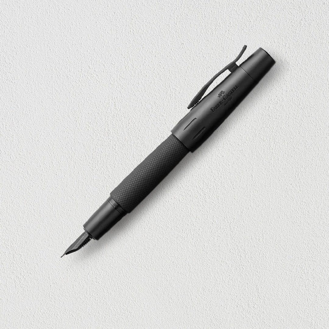 【Faber-Castell】E-MOTION黑金刚钢笔-F尖 免费刻字 - 钢笔 - 其他金属 黑色
