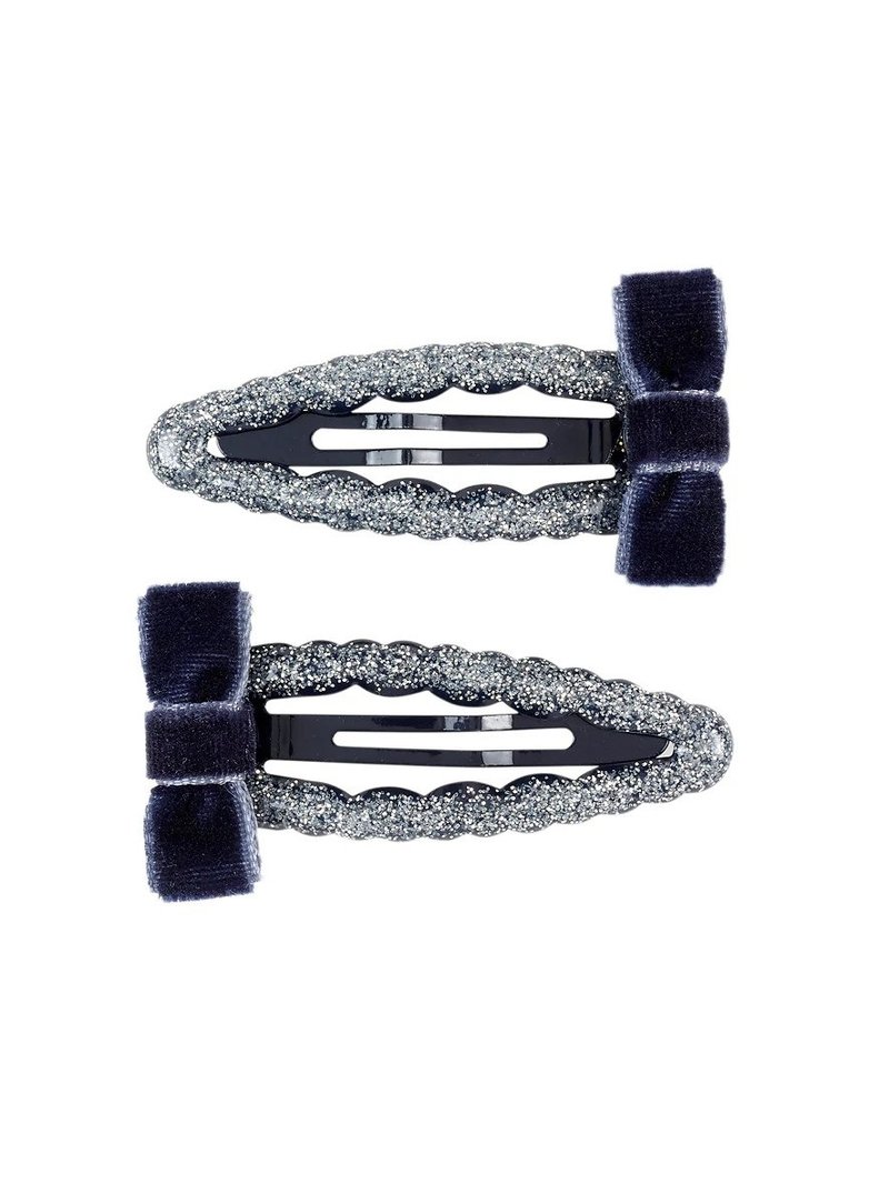 荷兰 Souza 海军蓝蝴蝶绒布发夹 - 发饰 - 尼龙 蓝色