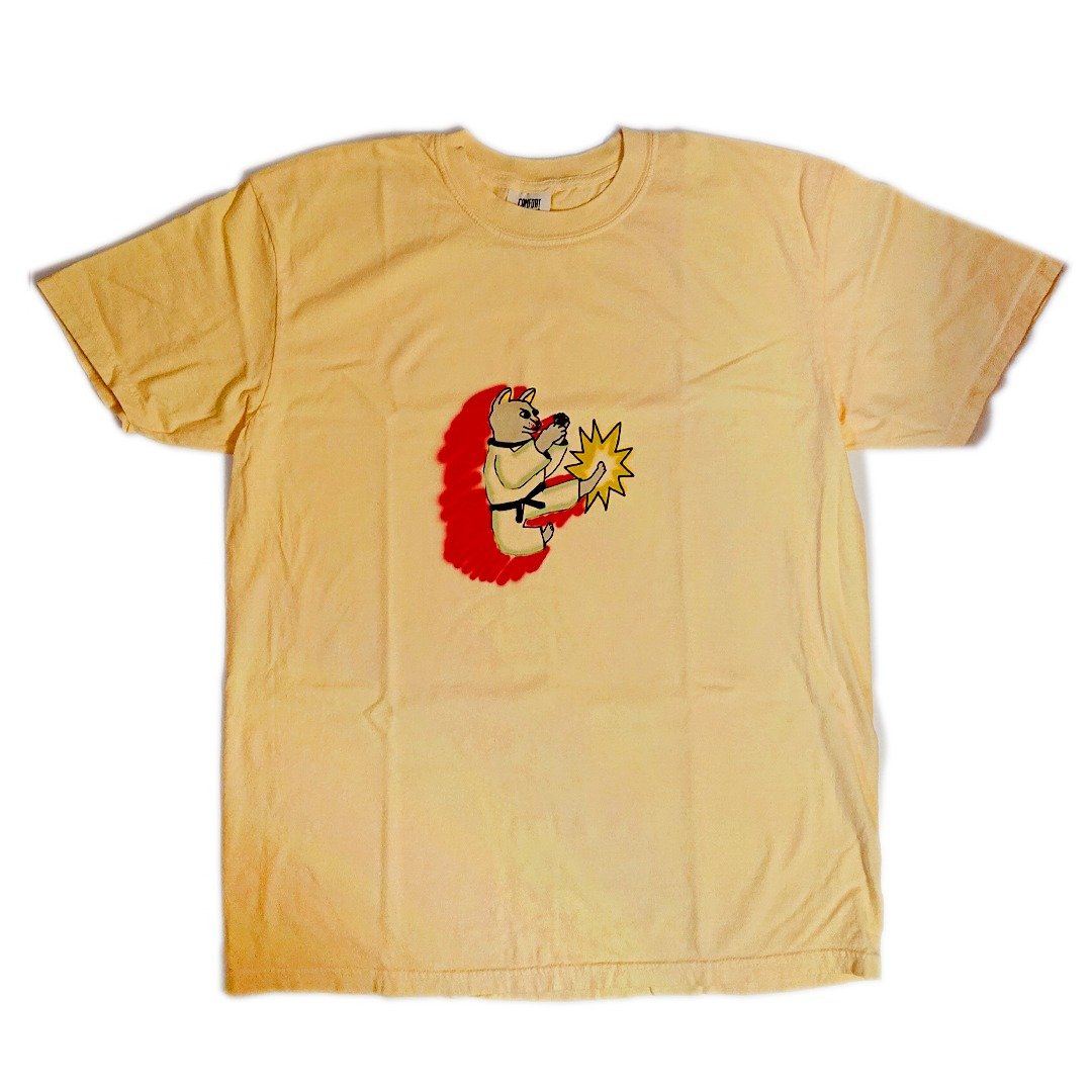 功夫猫飞踢 T - shirt - 女装 T 恤 - 棉 多色