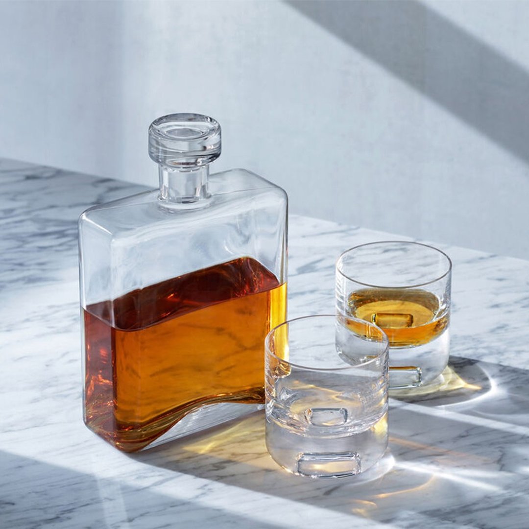 英国 LSA | CASK 威士忌一壶二杯组 (壶 1L / 杯 240ml) - 酒杯/酒器 - 玻璃 透明