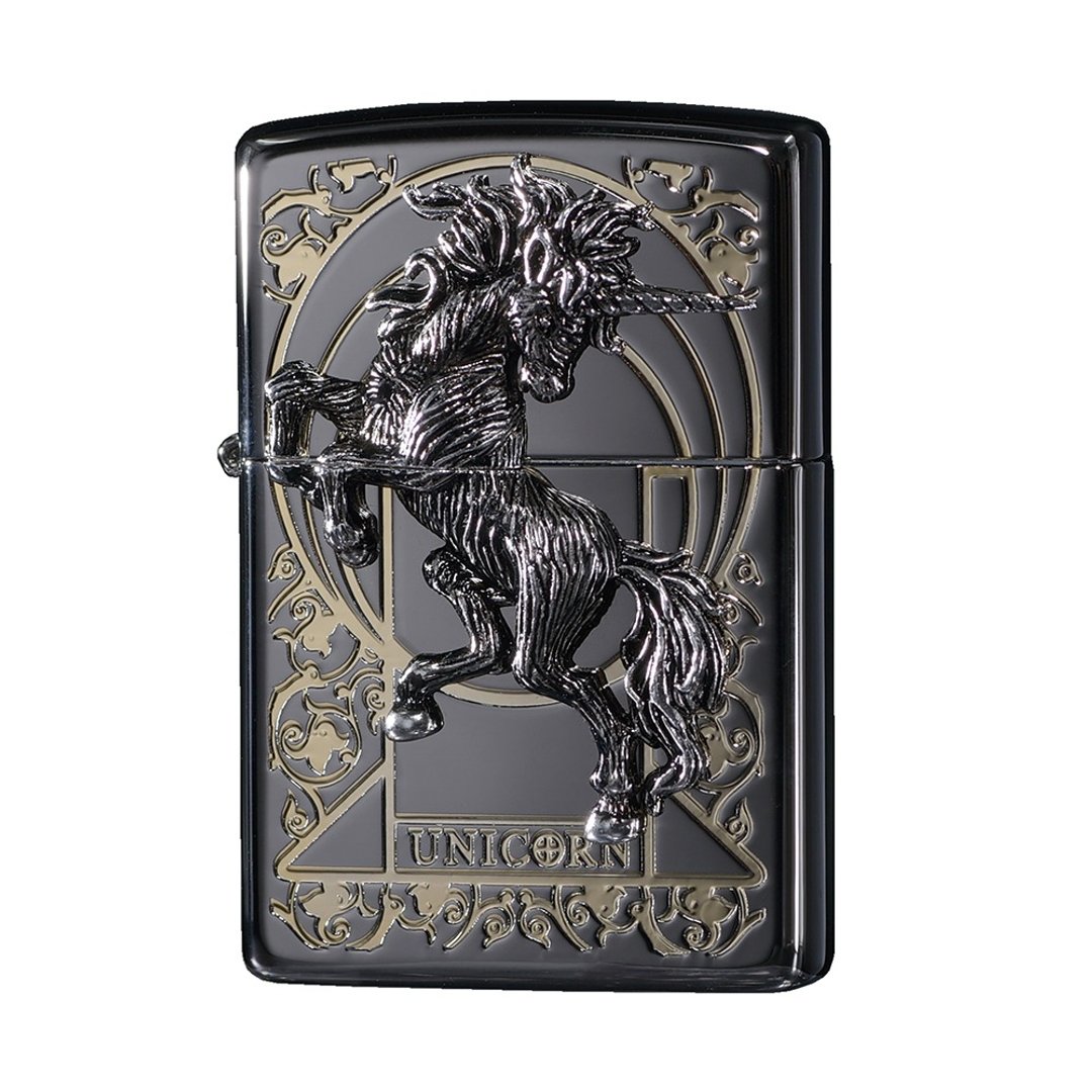 【ZIPPO官方旗舰店】尊爵独角兽(黑色)防风打火机 ZA-1-32B - 其他 - 其他材质 黑色