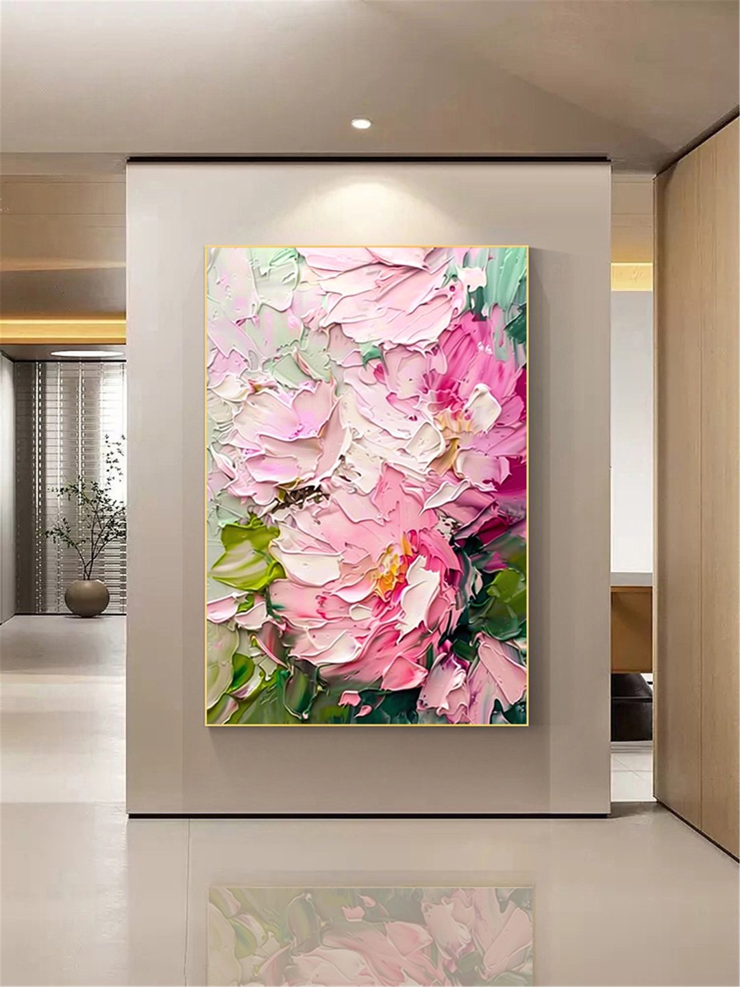 玫瑰 手绘油画/抽象/原创商品/装饰画/挂画/客厅/走廊/玄关挂画 - 海报/装饰画/版画 - 亚麻 多色