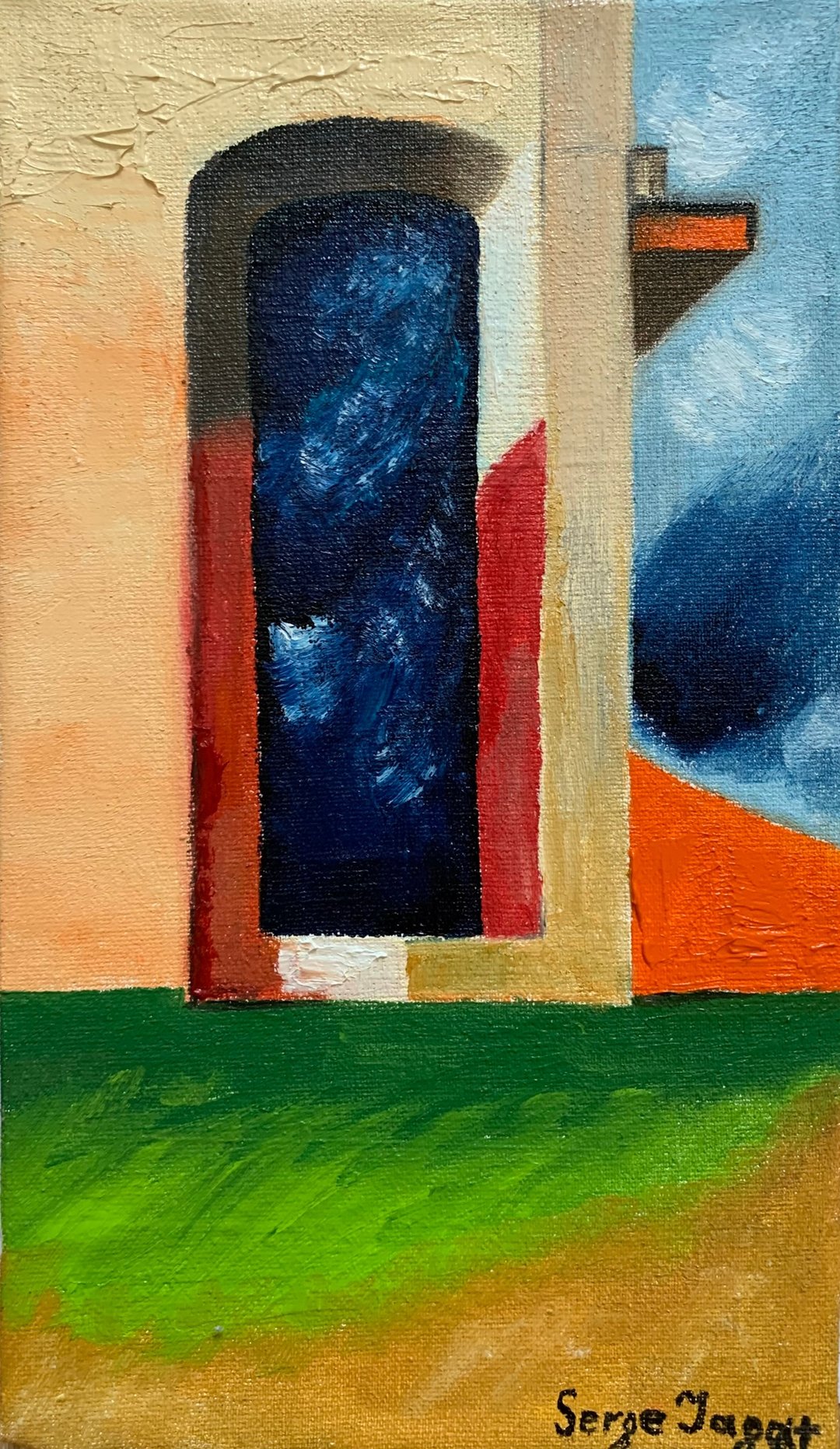 室内画抽象几何风景原画风景 - 插画/绘画/写字 - 其他材质 多色