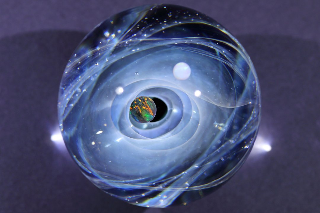 49mm 宇宙玻璃球摆设 no.M054 - 摆饰 - 玻璃 蓝色