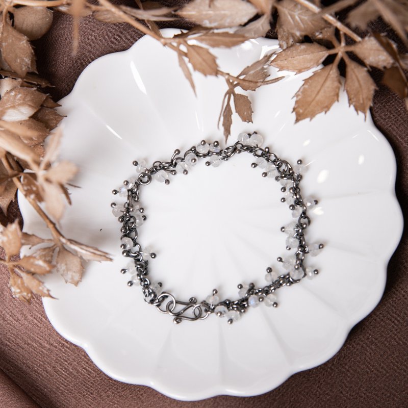 925 Sliver 手链 - 夜幕 - 手链/手环 - 其他金属 黑色