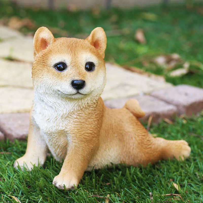 デバリエ ca198【正規品】 犬の置物 柴犬 レジン製 ギフト かわいい 誕生日プレゼント - 摆饰 - 树脂 咖啡色