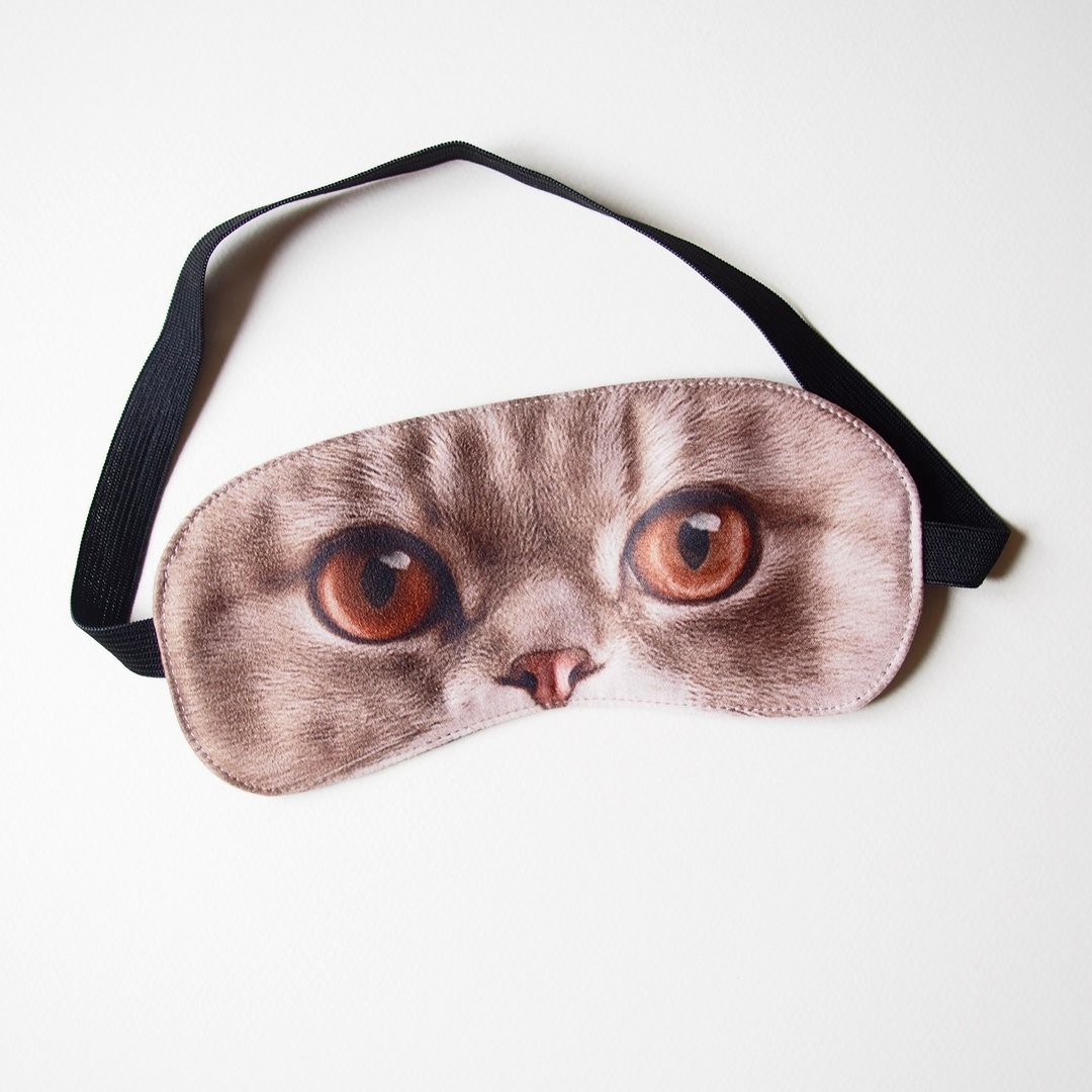 宠物写真定制眼罩 │波斯猫款  定制化商品 宠物纪念 - 订制抱枕/饰品 - 其他材质 卡其色