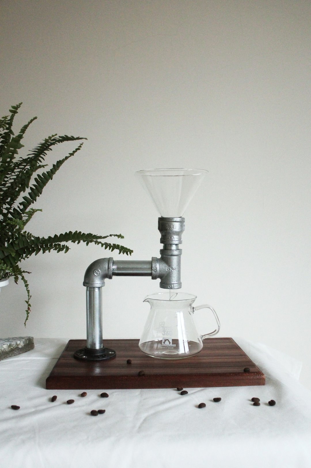 手冲 咖啡 滤杯架 咖啡厅 工业风 摆设 风格 Coffee Dripper - 咖啡壶/周边 - 其他金属 银色