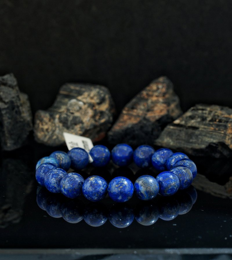 入门级青金石 12mm手链 ( Lapis 12mm Bracelet ) - 手链/手环 - 宝石 