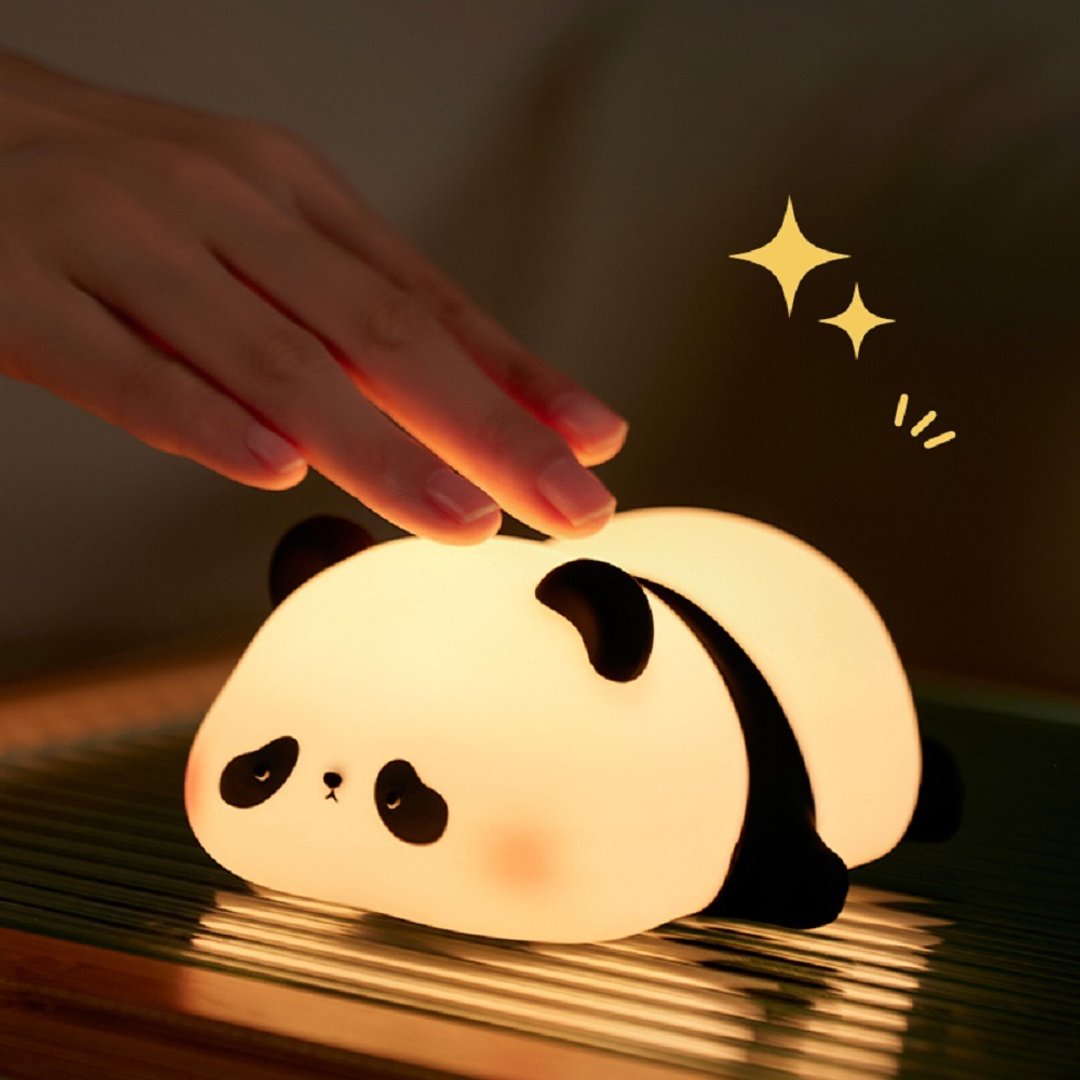 办公室纾压|Papa农场_Q萌熊猫小夜灯|拍拍灯|阅读灯|台湾现货 - 数码小物 - 硅胶 