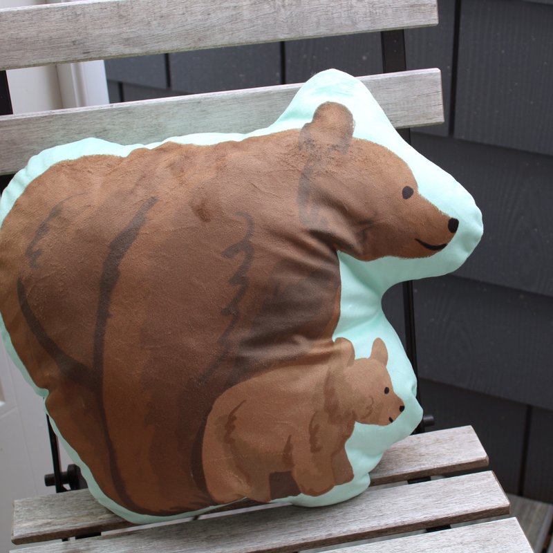 小熊 抱枕 (40/ 50/ 60 cm) - 枕头/抱枕 - 棉．麻 多色