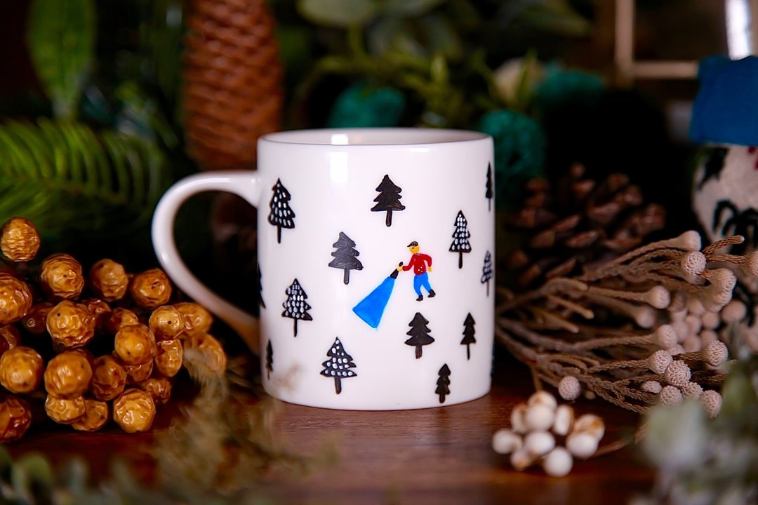 Lost in the woods Mug 迷失 手工绘制马克杯 - 咖啡杯/马克杯 - 瓷 