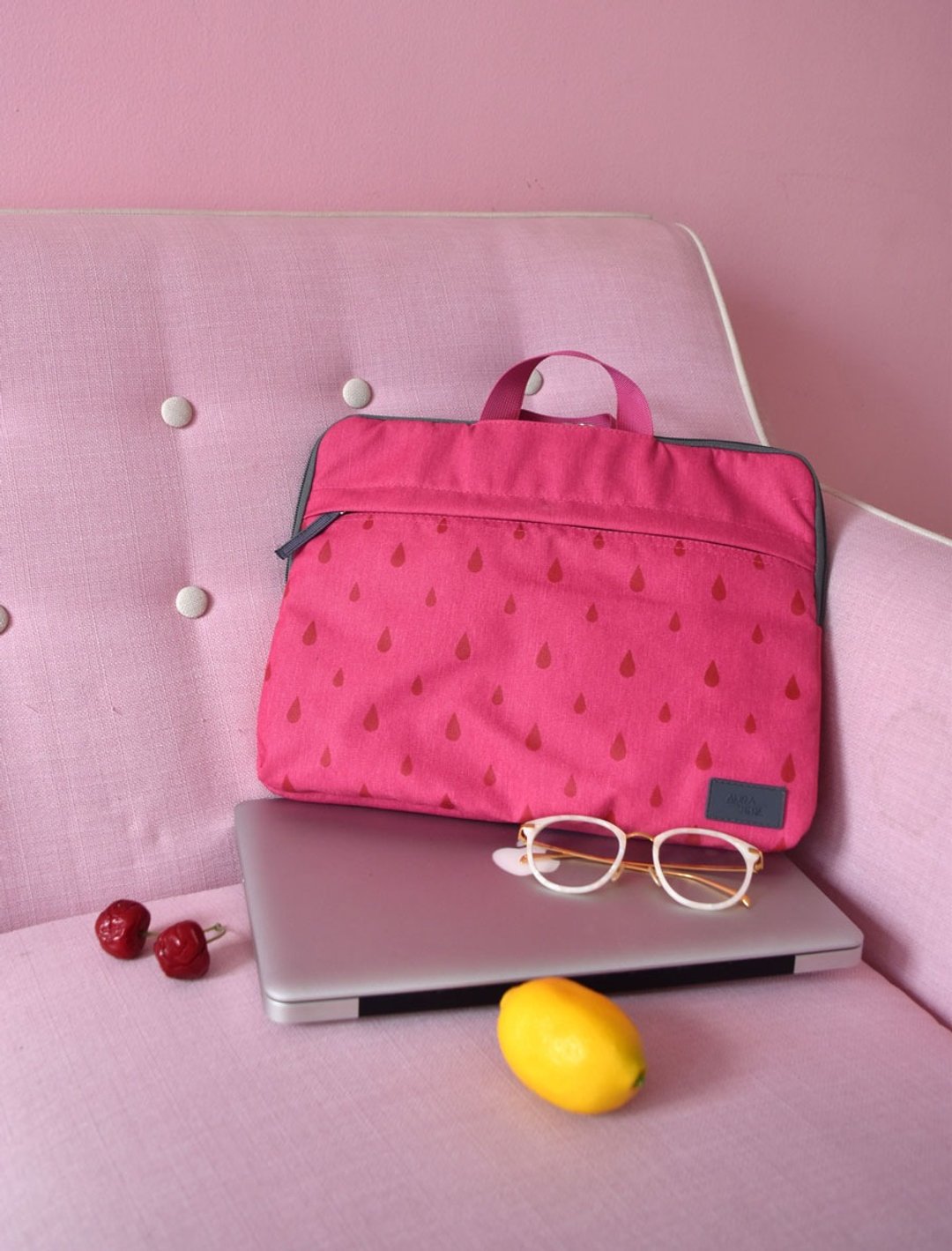 pink laptop sleeve 13"-15"macbook/laptop sleeve - 平板/电脑保护壳 - 聚酯纤维 粉红色