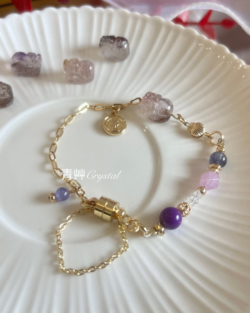 蓝星花 超七貔貅手链 - 手链/手环 - 水晶 