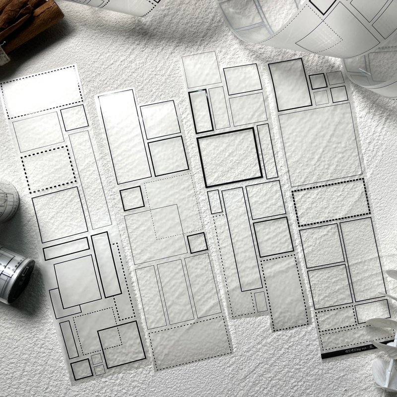 方形大号款遮蔽胶带 - 贴纸 - 其他材质 多色