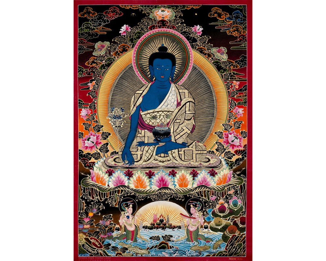 药师佛唐卡 | 治愈佛 - 墙贴/壁贴 - 其他材质 多色