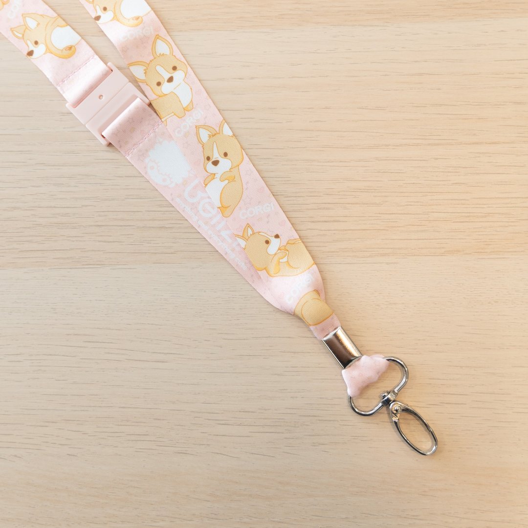 Bellzi | Corgi Lanyard 柯基挂绳 - 挂绳/吊绳 - 其他人造纤维 卡其色