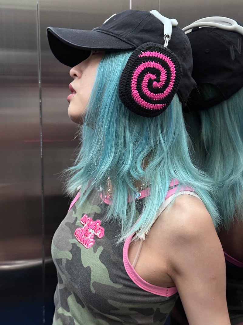 原创设计时尚辣妹螺纹AirPod Max 保护套 索尼 XM5 头戴式耳机 - 耳机 - 其他材质 