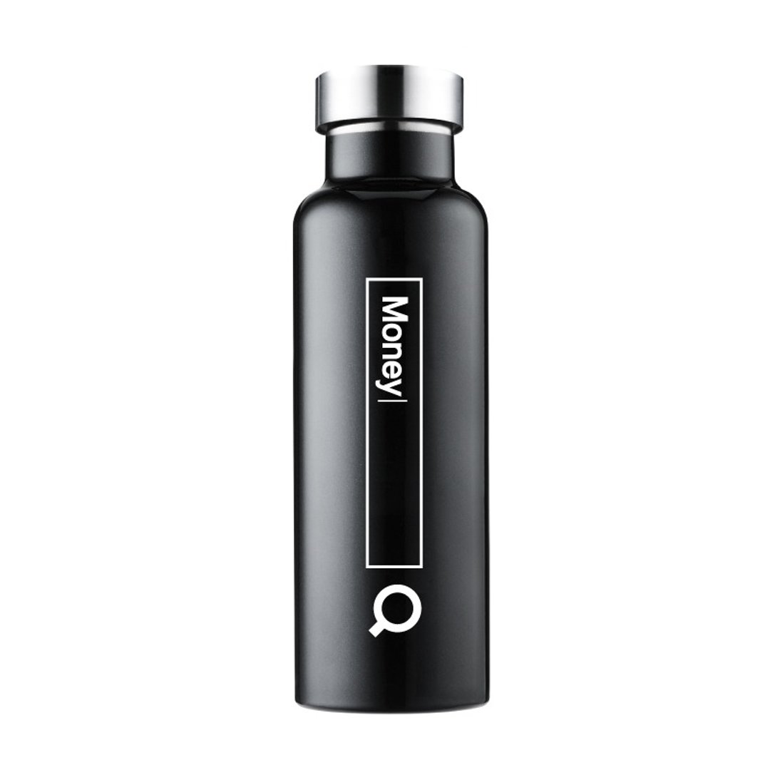 Driver全钢盖保温、保冰真空瓶600ml (Money) - 茶具/茶杯 - 其他金属 黑色