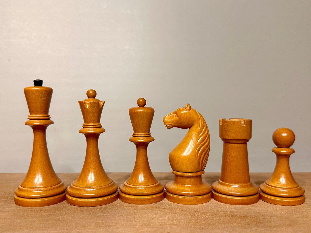 苏联/俄罗斯西洋棋棋具 Botvinnik - Flohr II 1935（复制品） - 桌游/玩具 - 木头 黑色