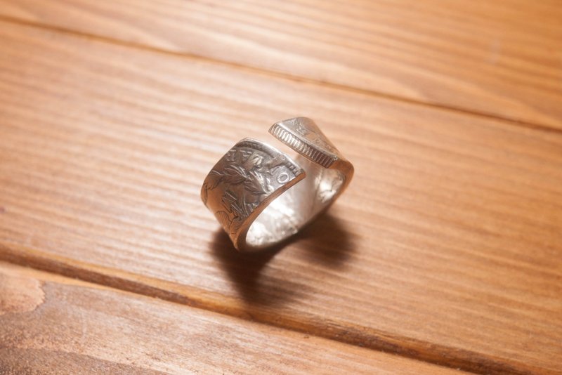 美国摩根美元银币戒指#17 嘻皮 哈雷 重机 - 戒指 - 其他金属 银色