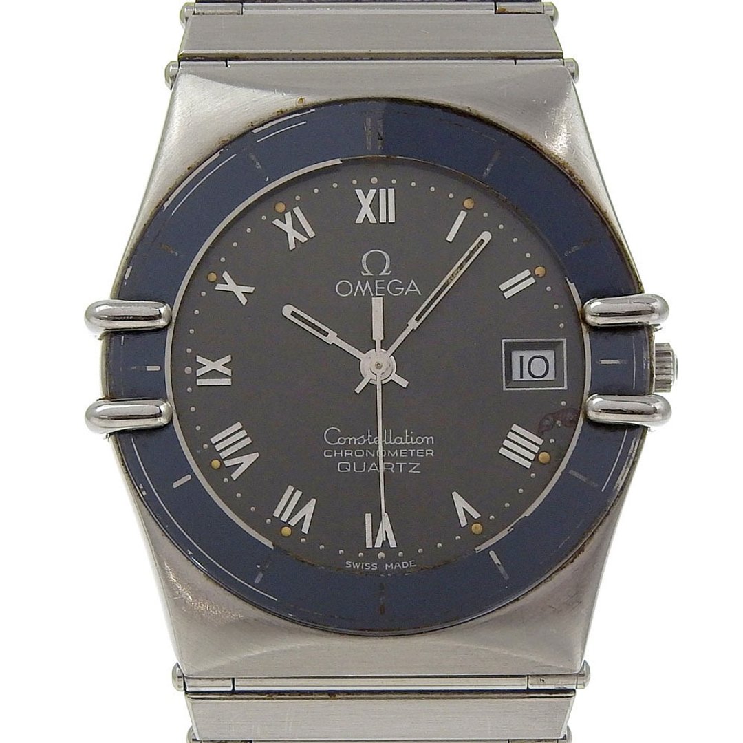 【日本直送】欧米茄 OMEGA Constellation 手表 计时器 1422 不锈钢 石英 指针式 灰色表盘 男款【二手】 - 女表 - 不锈钢 银色
