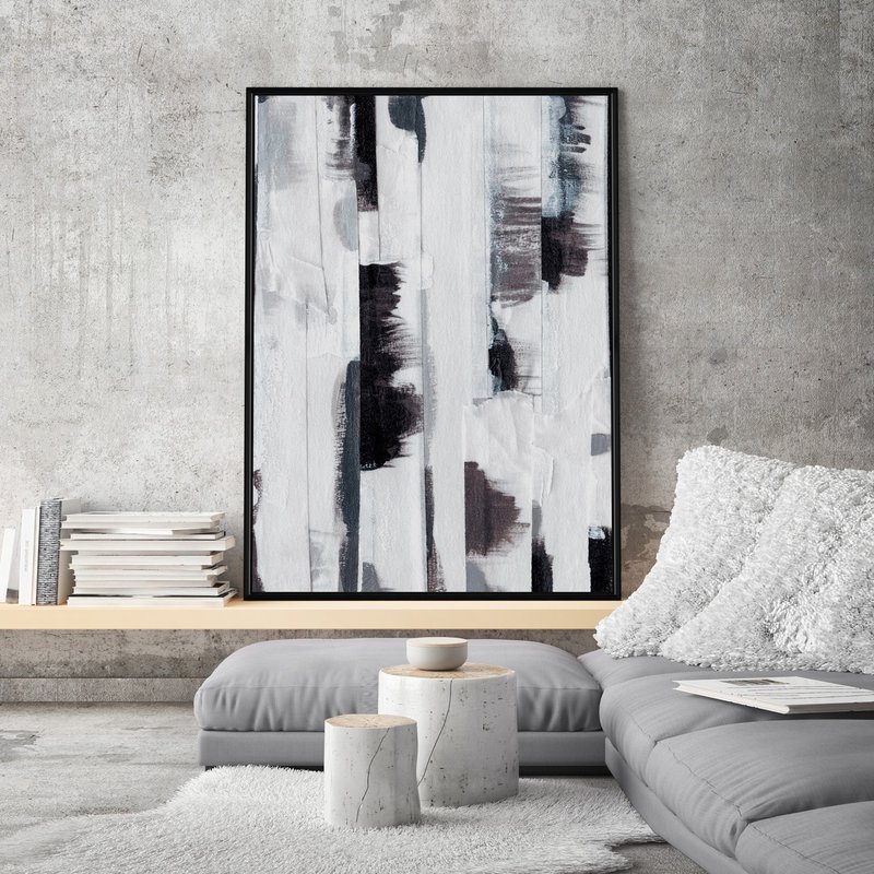 混沌 - 新中式黑白古典风居家布置挂画/简约艺术装饰/水墨风摆饰 - 海报/装饰画/版画 - 其他材质 多色