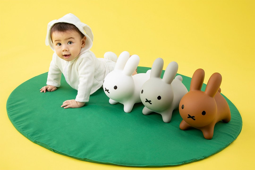 Miffy 米飞兔充气摇铃公仔 - 玩具/玩偶 - 塑料 白色