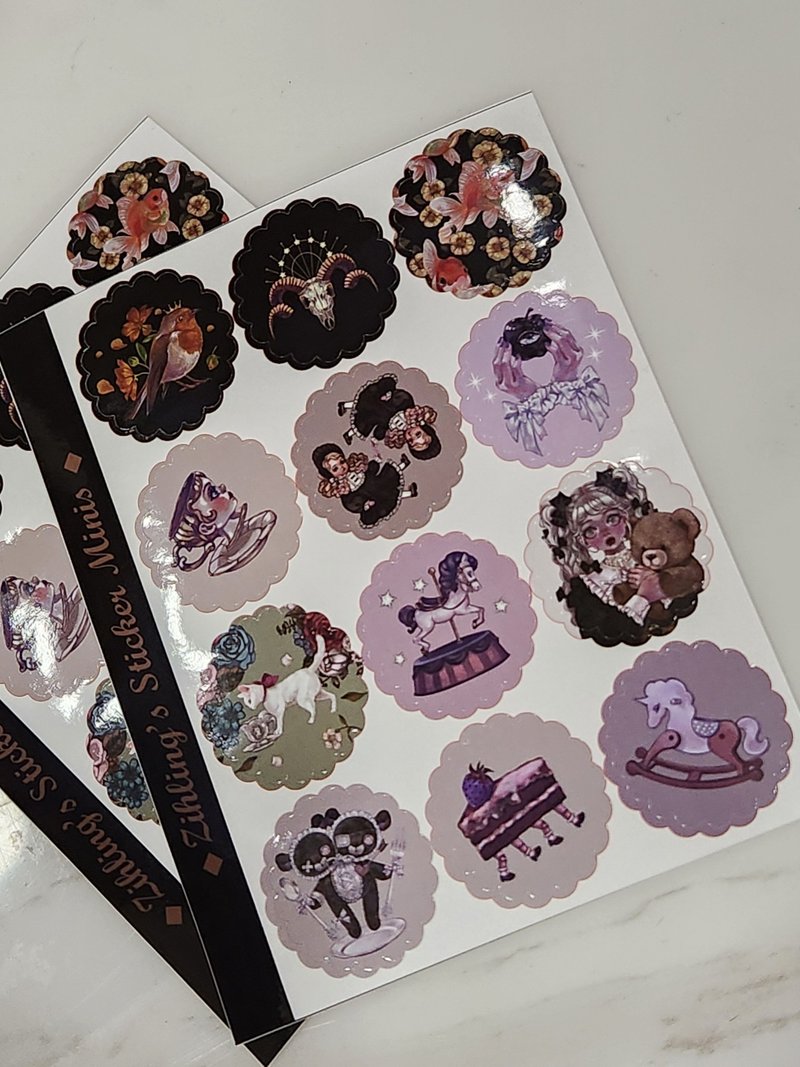 Zihling's Sticker Minis - 贴纸 - 纸 多色