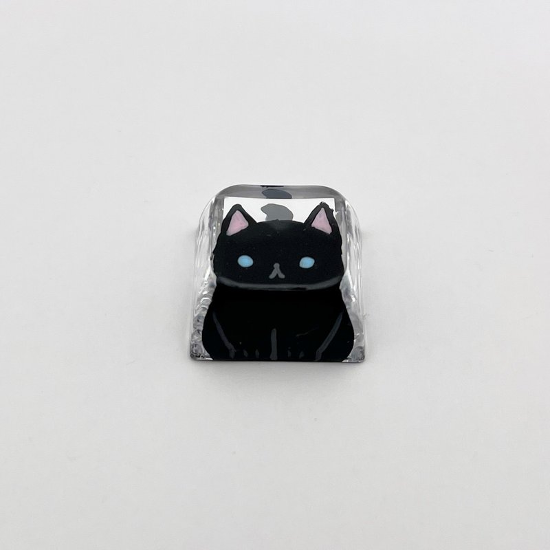 XDA键帽黑猫蓝眼（晶莹剔透） - 电脑配件 - 塑料 透明