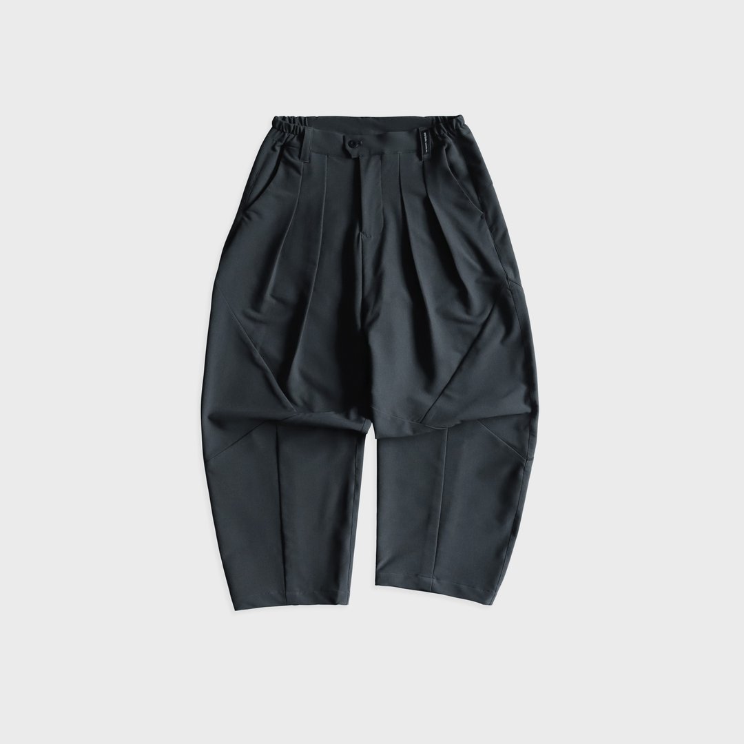 DYCTEAM - RePET Melange full length tapered pants (g/b) - 男士长裤 - 其他材质 蓝色