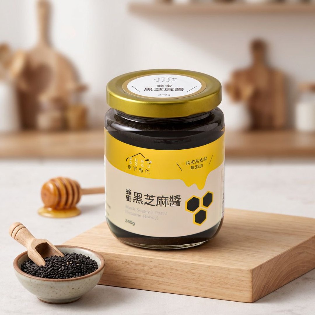 蜂蜜黑芝麻酱240公克 - 果酱/抹酱 - 玻璃 