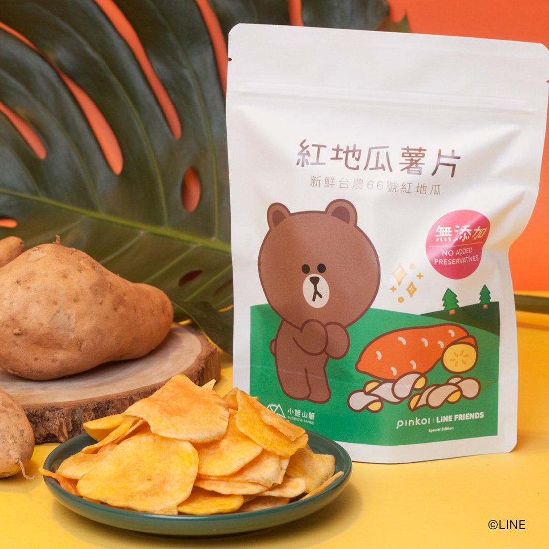 熊大红地瓜薯片・Pinkoi | LINE FRIENDS Special Edition - 零食/点心 - 其他材质 橘色