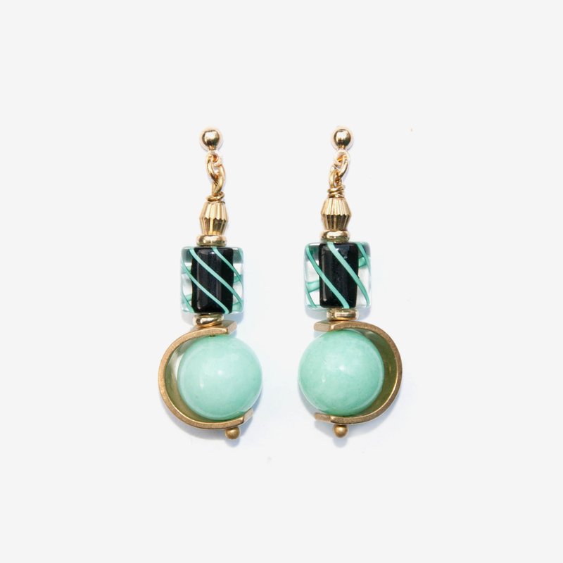 岛屿蓝星球耳环 耳针/耳夹 - 耳环/耳夹 - 其他金属 蓝色