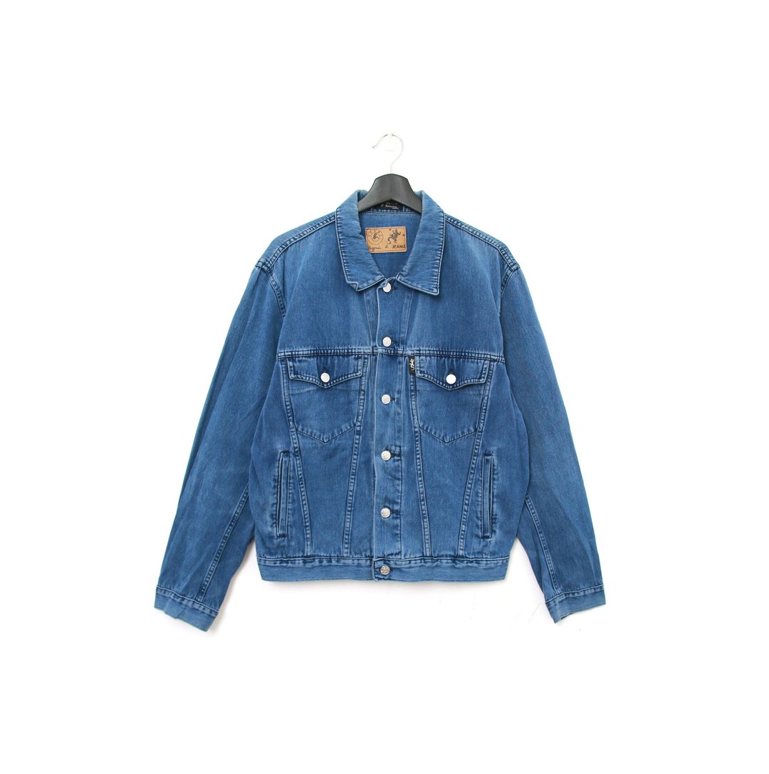 Back to Green:: 丹宁外套  Agnès b.午夜蓝  denim Jacket - 女装休闲/机能外套 - 棉．麻 