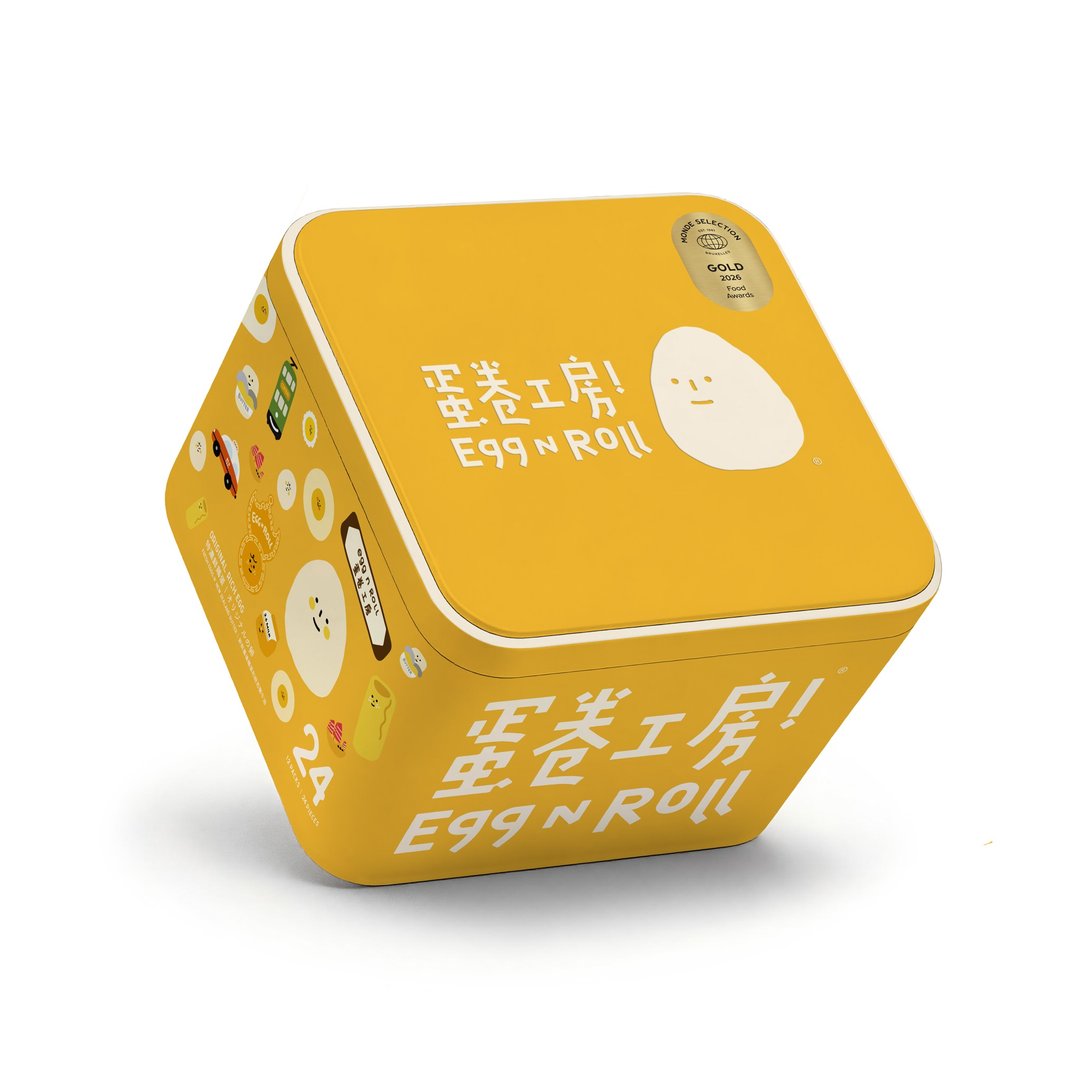 极致经典【原味】手工蜂巢蛋卷 (24 条装)  全鸡蛋 新西兰顶级牛油 - 手工饼干 - 新鲜食材 黄色