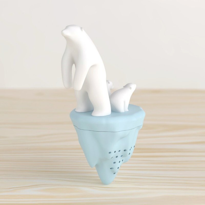 Melting ice & bears 北极熊泡茶器 - 茶具/茶杯 - 硅胶 蓝色
