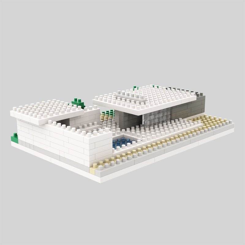 Archbrick 巴塞隆纳德国馆微积木 (路德维希密斯凡德罗) - 玩偶/公仔 - 塑料 