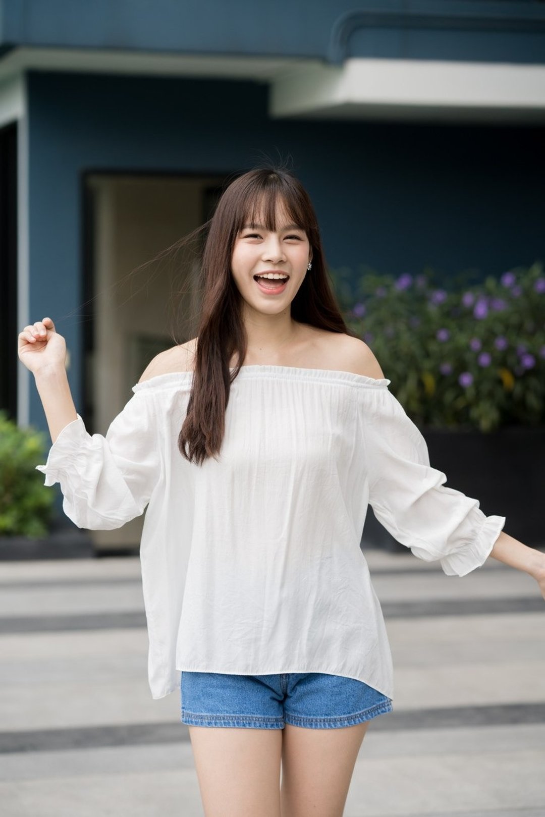 Silky puffsleeve top - 女装上衣 - 其他材质 白色