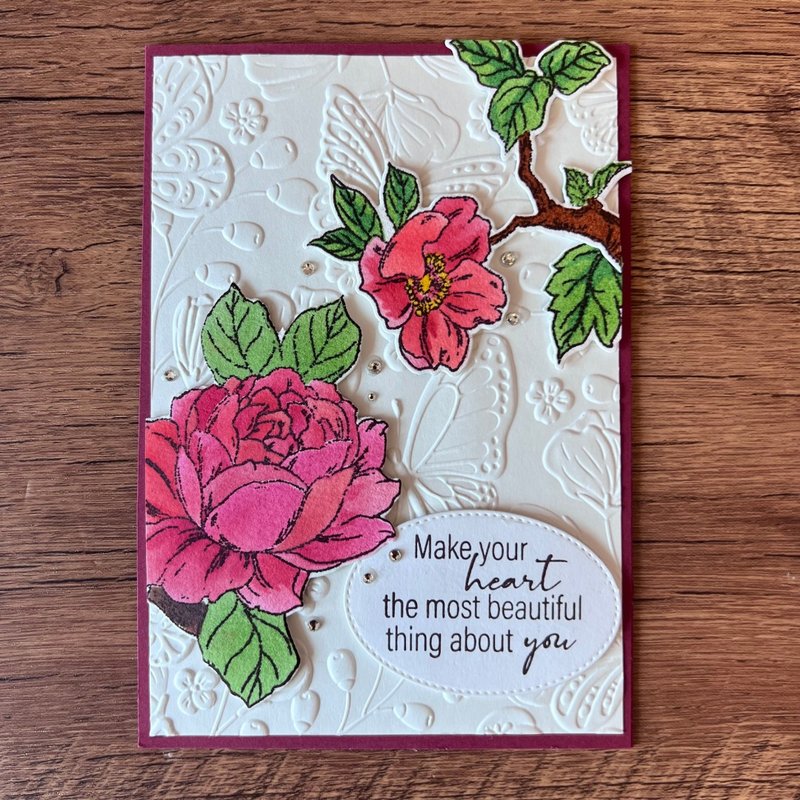 Make your heart the most beautiful thing about you 多用途卡 - 卡片/明信片 - 纸 红色